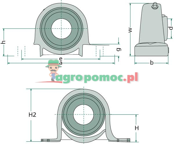 FAG Zespół łożyskowy z oprawą stojącą | RASEY40-N | zdjęcie nr 2